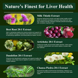 MAMOWYZ Milk Thistle Gummies with herbal ingredients display