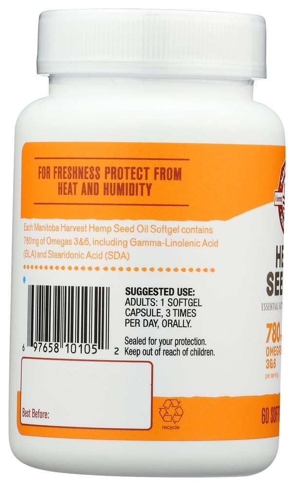 Manitoba Harvest Hemp Seed Oil Softgels packaging