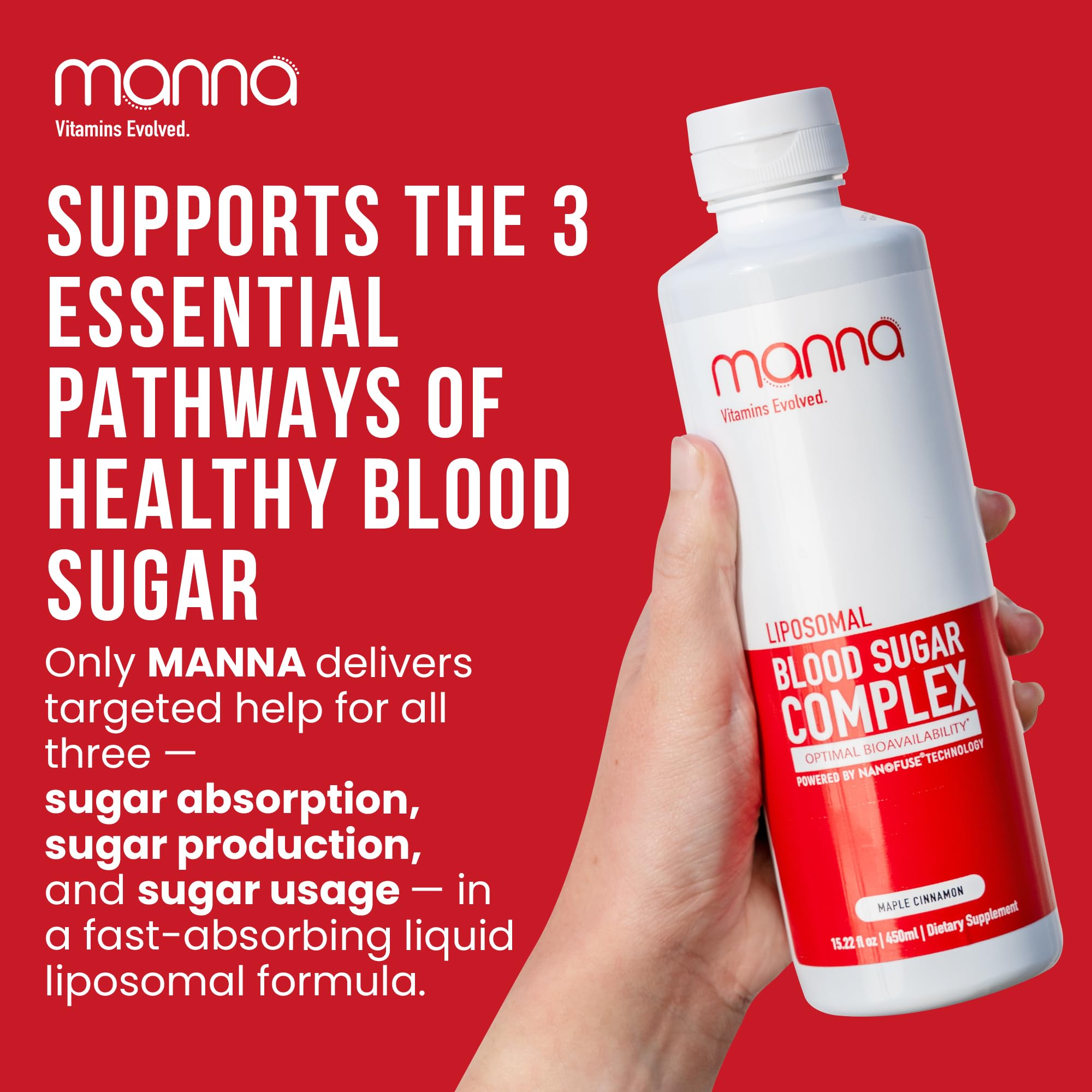 Manna Vitamins Evolved Blended Vitamin & Mineral Supplement side view