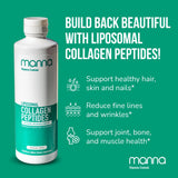 Manna Vitamins Evolved Collagen Peptides 540g liquid pour