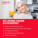 Manna Vitamins Evolved Liposomal Curcumin & Resveratrol label close-up