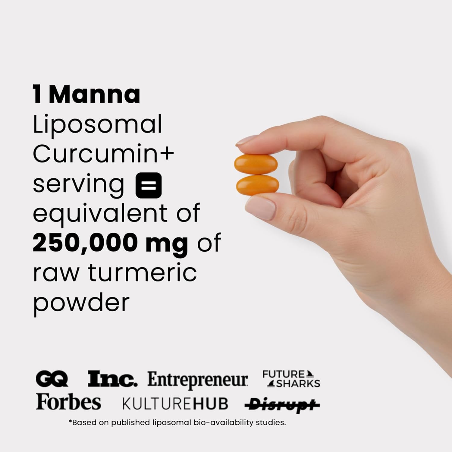 Manna Vitamins Evolved Liposomal Curcumin+ softgels packaging