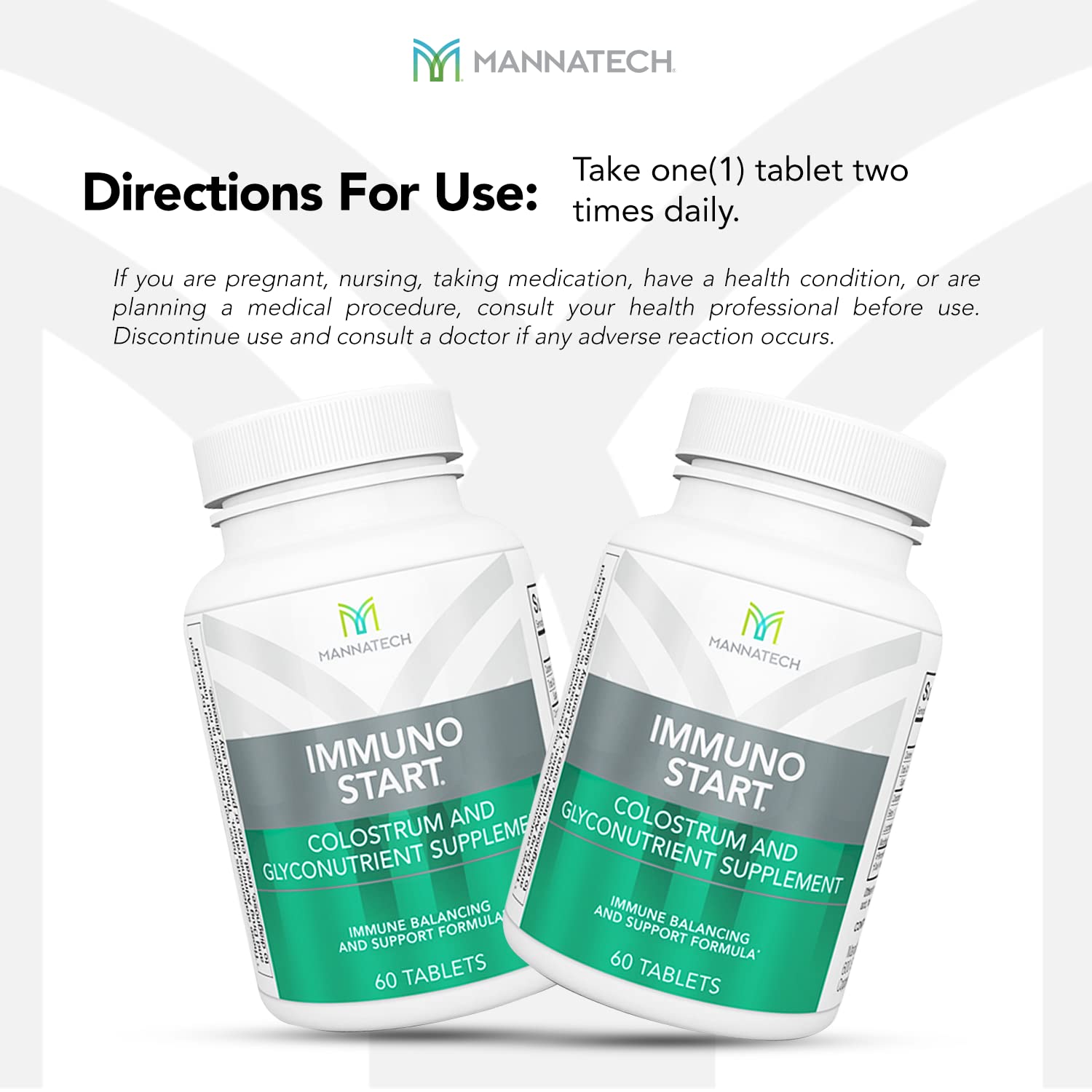 Mannatech daily wellness Multivitamins on a wooden table