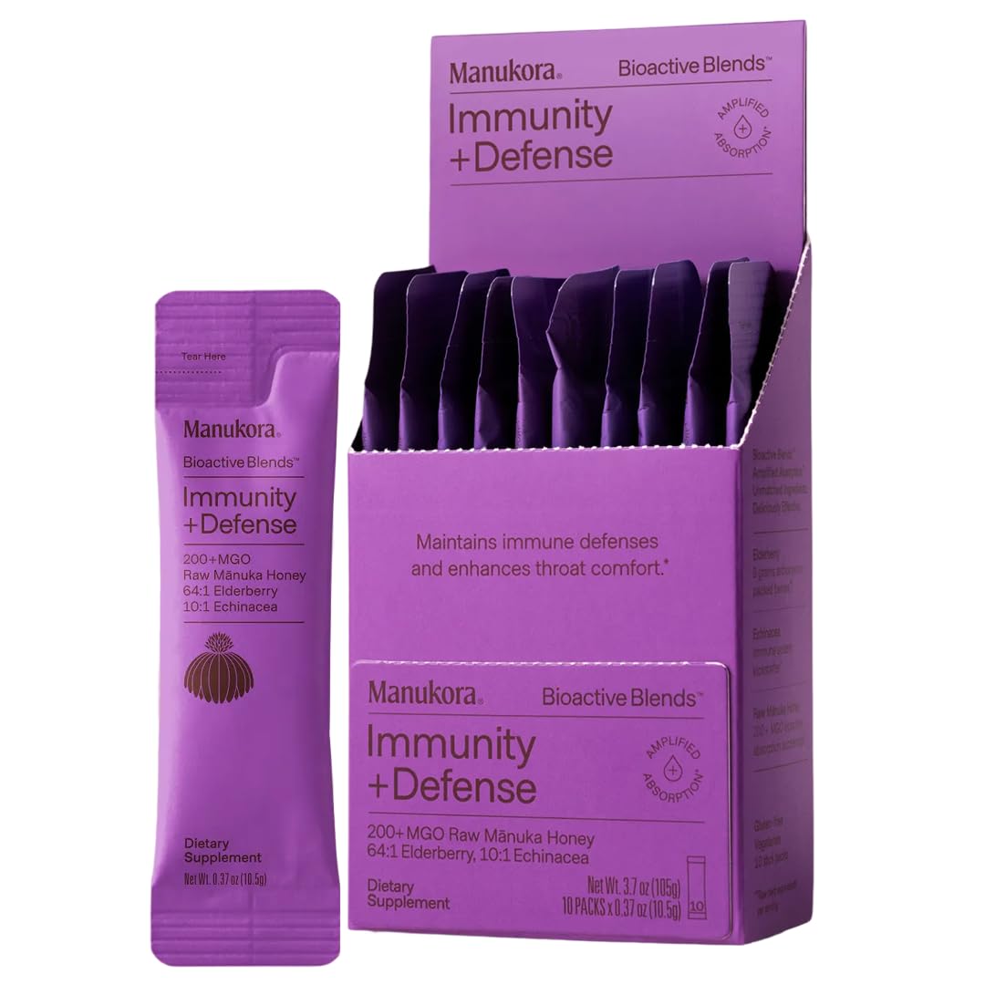 Manukora Elderberry daily wellness Support 105g front view