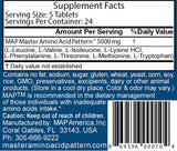 MAP Master Amino Acid Pattern 141g packaging with label