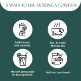 MAPL Organic Moringa Leaf Powder packaging details