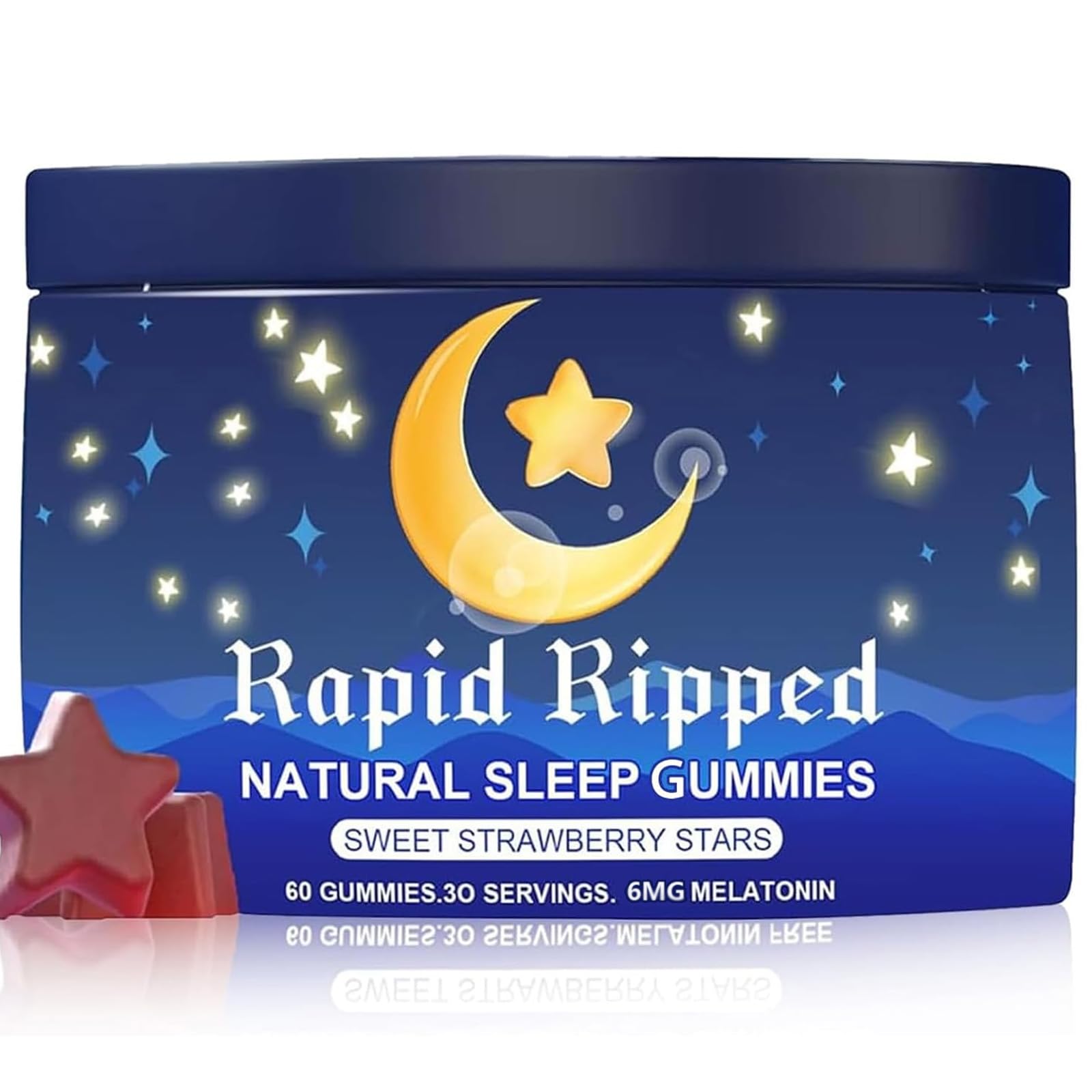 MAPUG Sleep Aid Gummies 6mg Melatonin front view