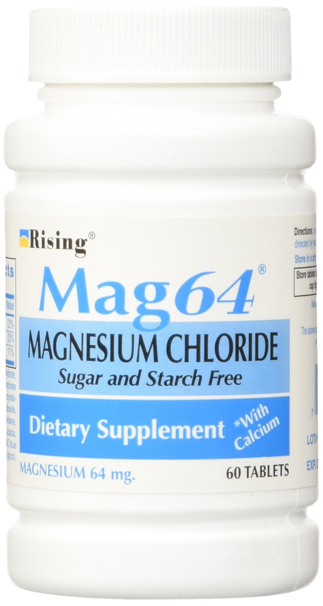 Marble Medical Magnesium Chloride 64mg 60ct Tablets pack of 3 front view