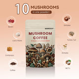 MARGXO Mushroom Coffee Blend powder in a cup