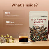 MARGXO Mushroom Coffee Blend with coffee beans