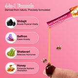 Marinix Shilajit Honey Sticks for Women in a smoothie