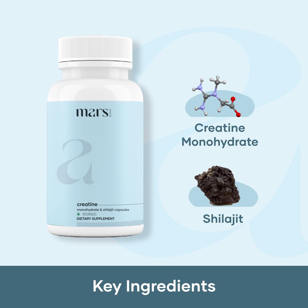 mars by GHC Micronized Creatine Monohydrate Caps side view