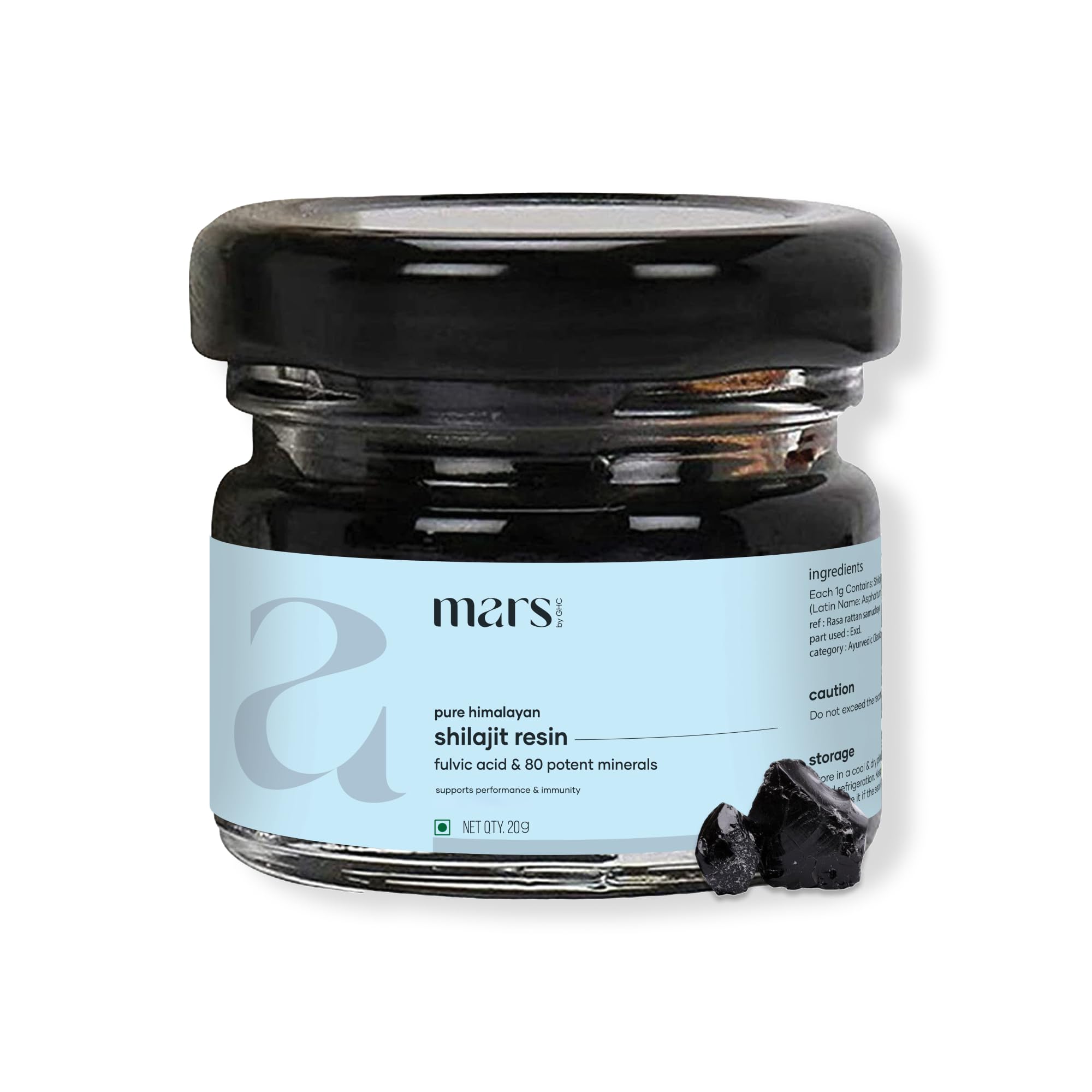 Mars Shilajit Resin 15g in a lifestyle setting