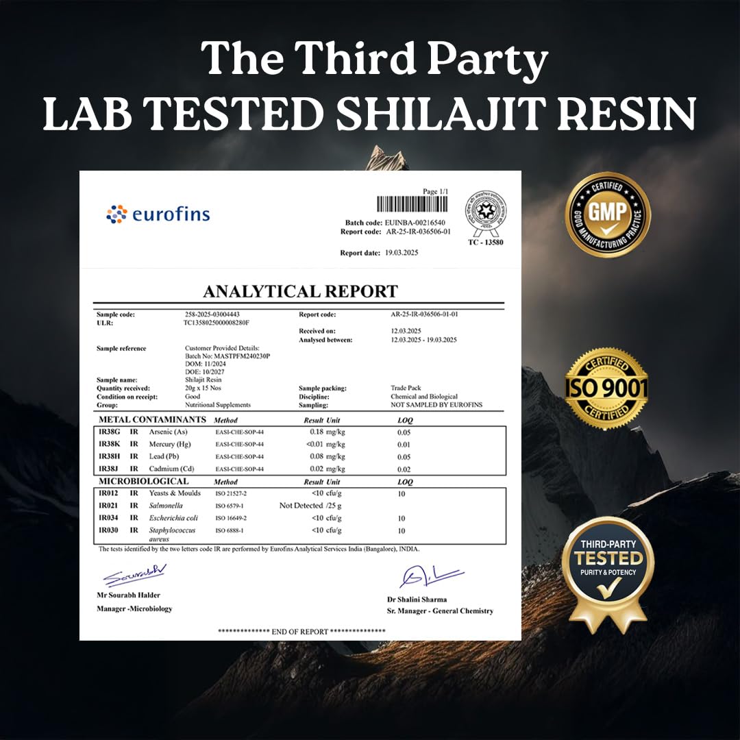 Mars Shilajit Resin 15g on a wooden surface