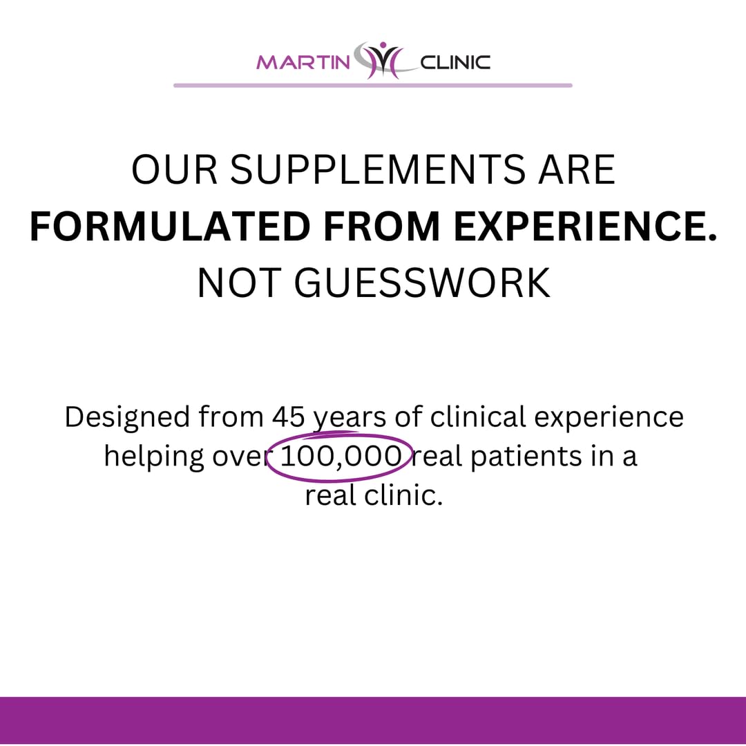 Martin Clinic Cortisol Support Supplement label close-up