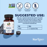 MARYRUTH'S Activated Charcoal Capsules displayed with ingredients