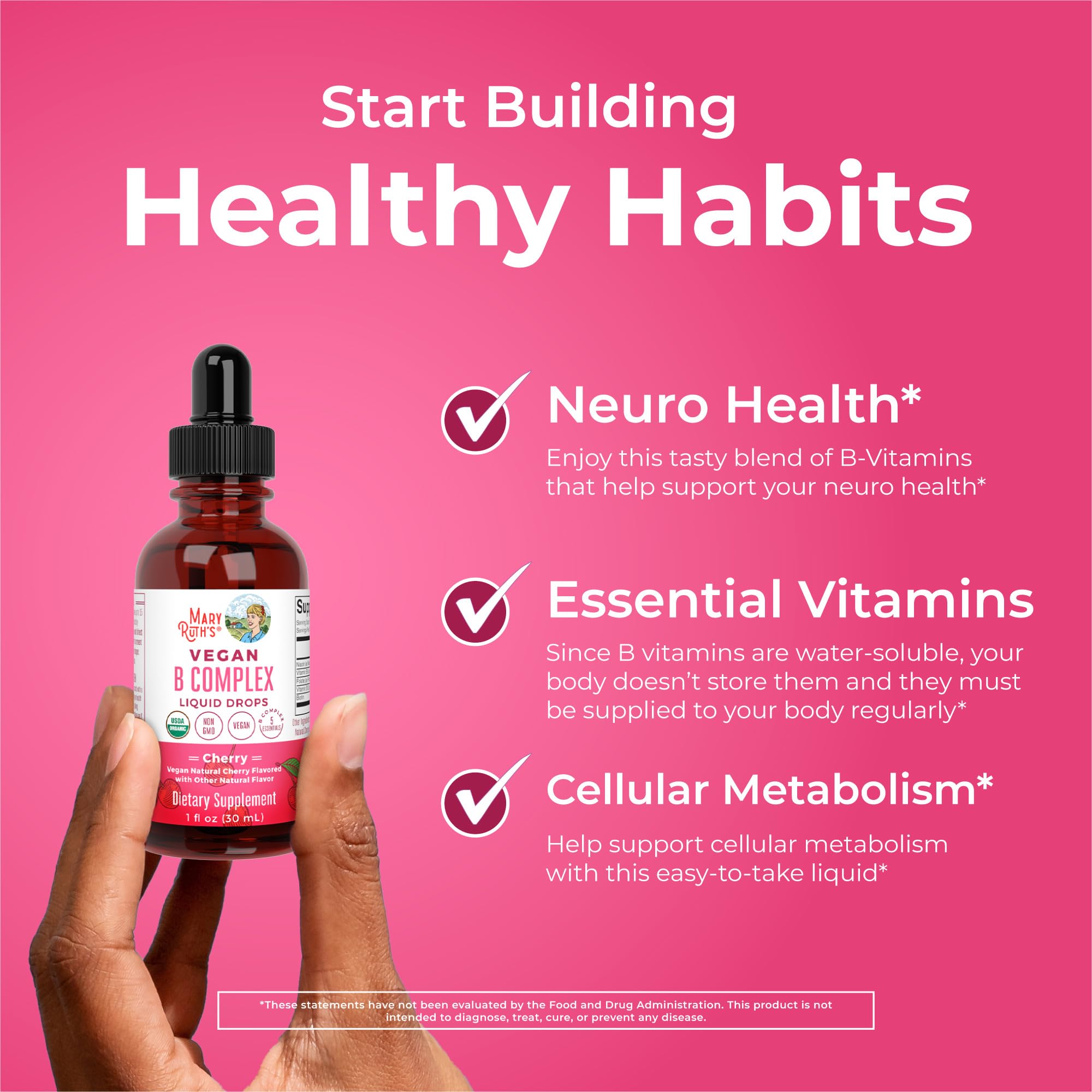 MARYRUTH'S B Complex Liquid Drops 90g in a lifestyle setting