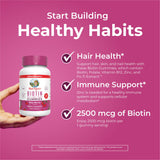 MARYRUTH'S Biotin Gummies side view of the bottle