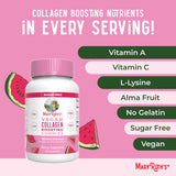 MARYRUTH'S Collagen support Gummies showing serving size