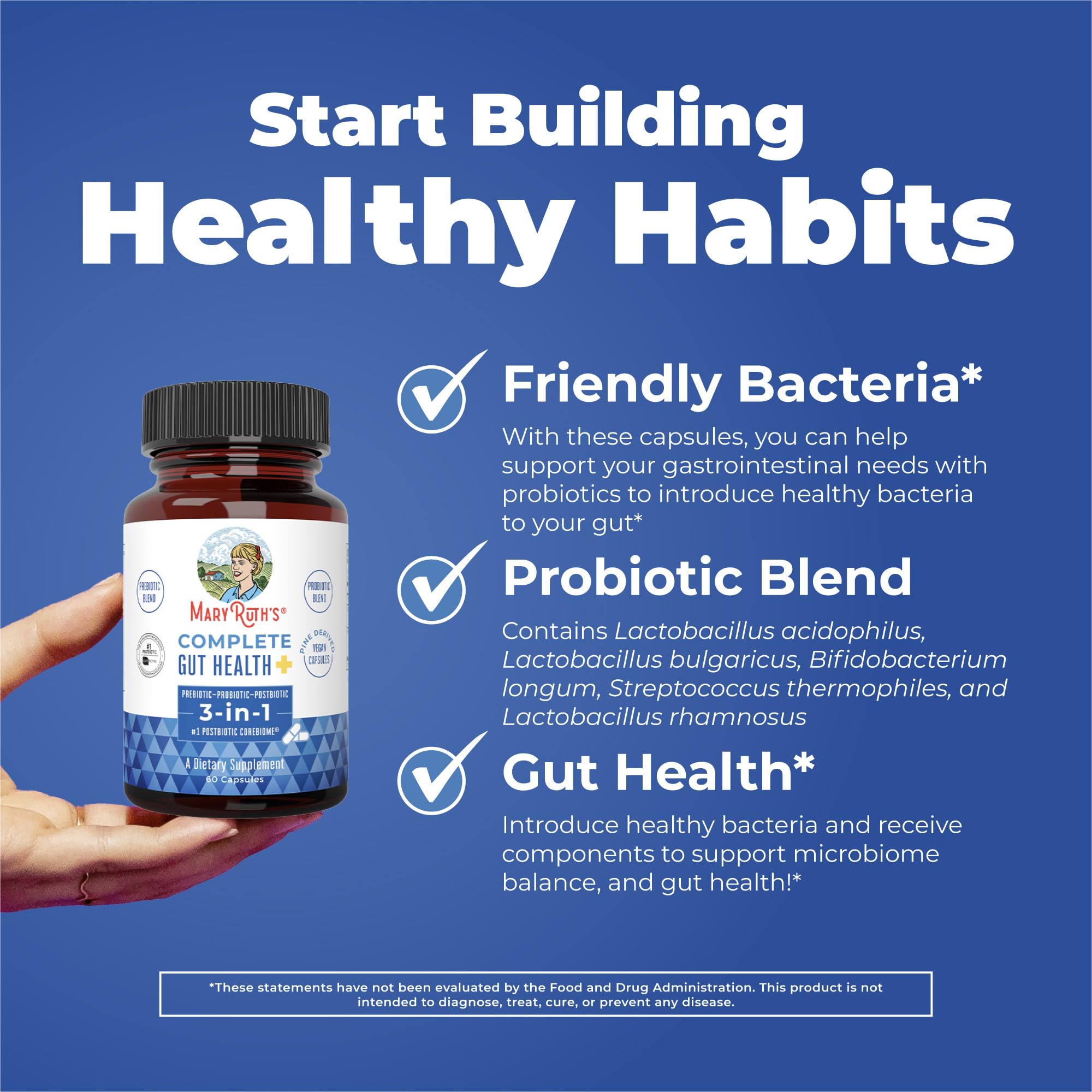 MARYRUTH'S Complete a daily routine Capsules close-up of capsules