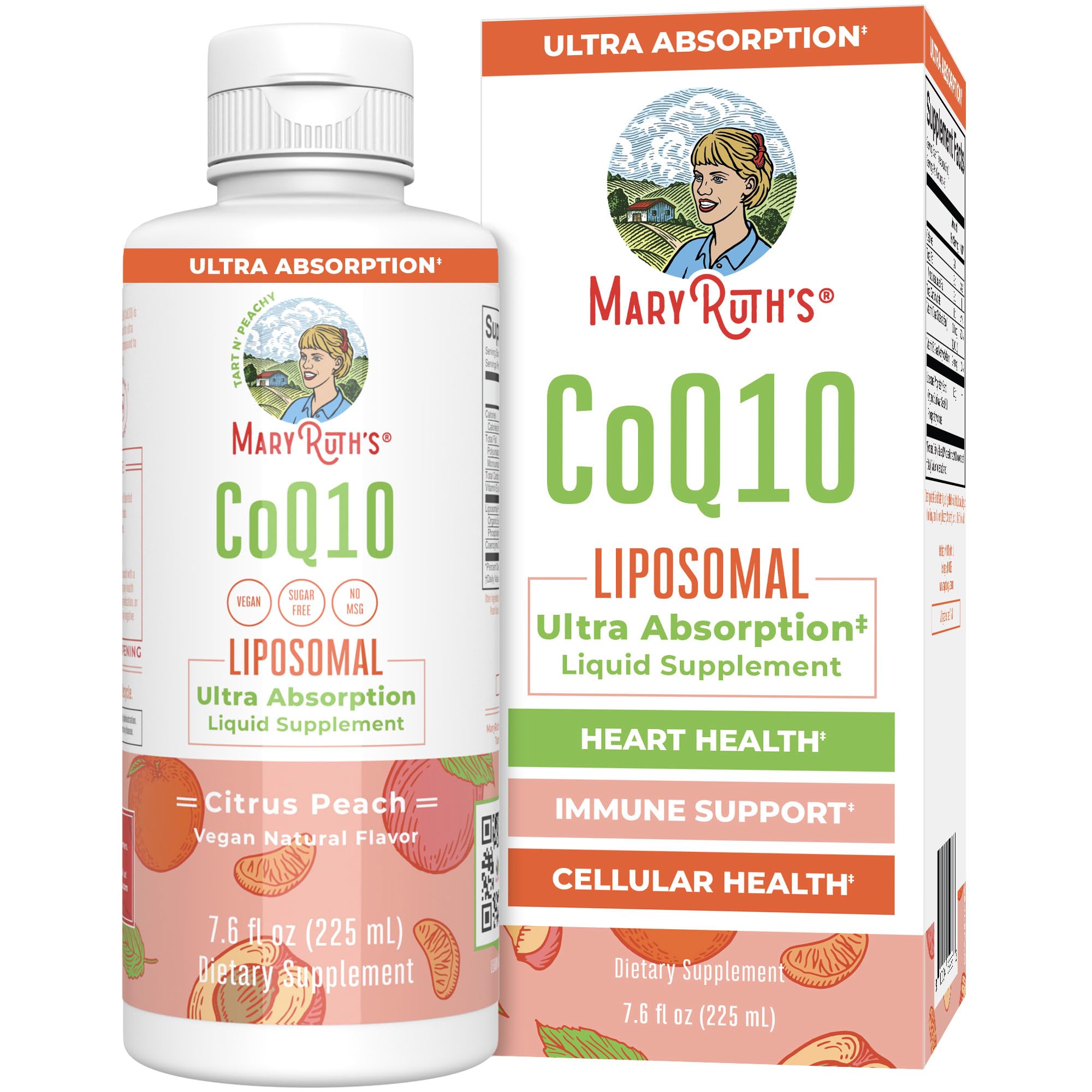 MARYRUTH'S CoQ10 Liquid Liposomal 75mg front view