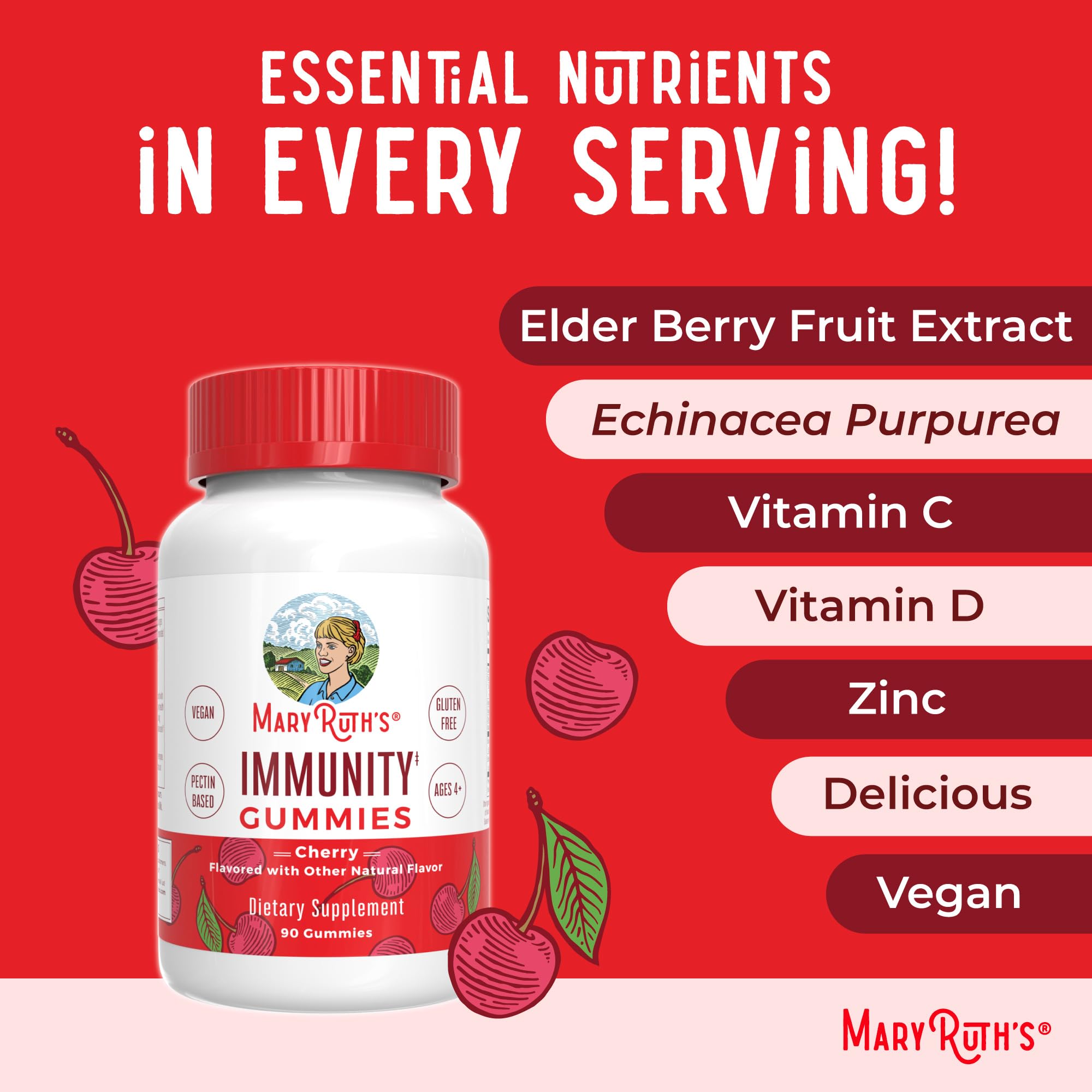 MARYRUTH'S daily wellness Gummies on a kitchen counter