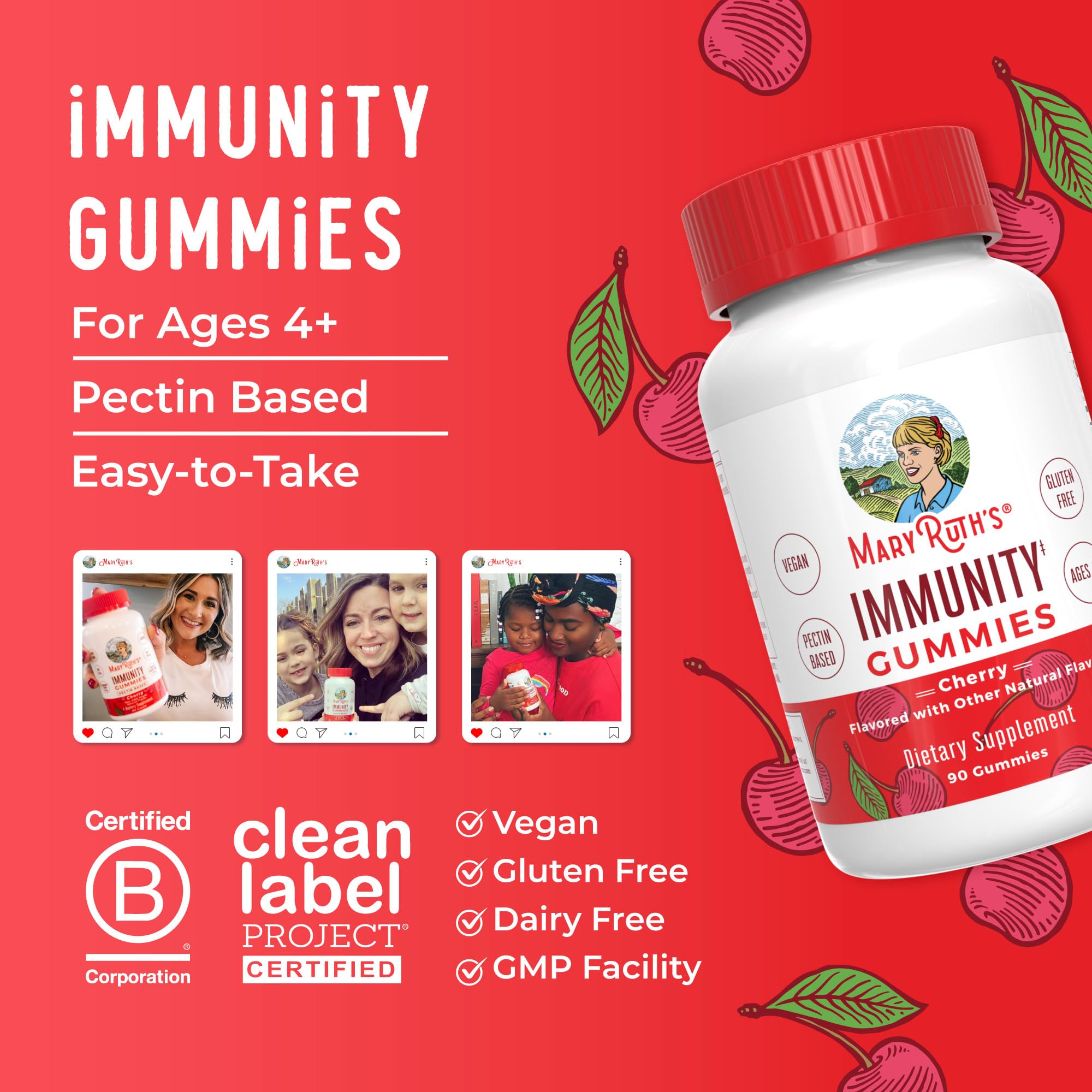 MARYRUTH'S daily wellness Gummies with fresh elderberries