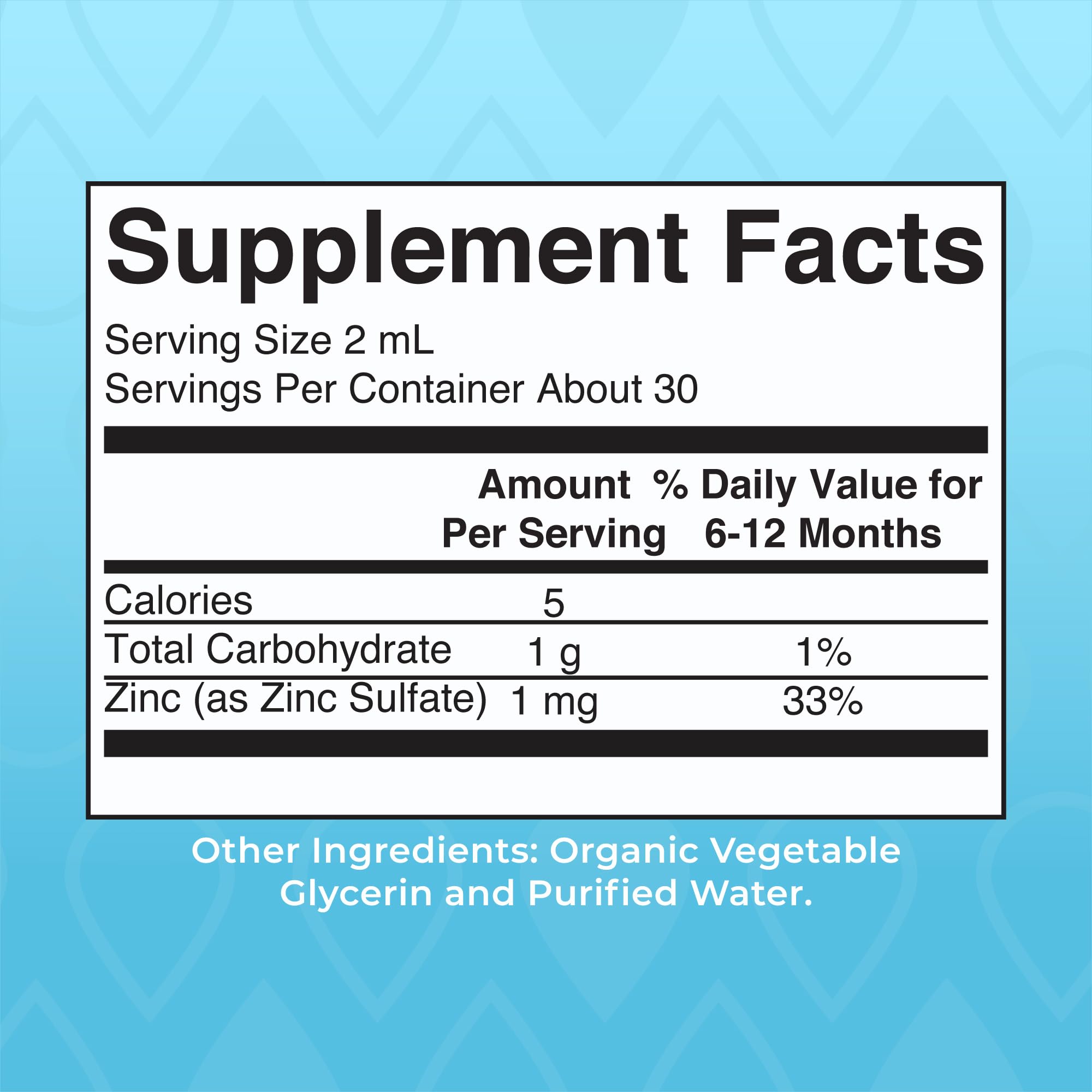 MARYRUTH'S Infant Liquid Ionic Zinc 57g bottle with dropper