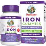 MARYRUTH'S Iron Gummies front view with packaging