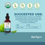 MARYRUTH'S Kids Focus Attention Liquid Drops packaging details