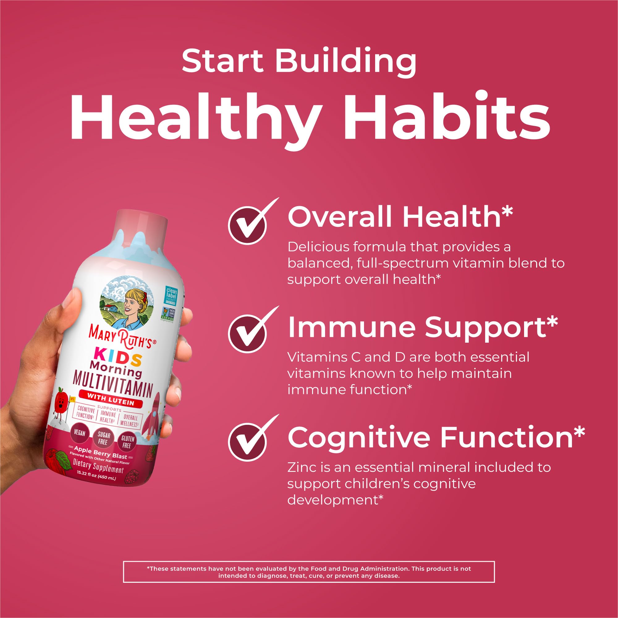 MARYRUTH'S Kids Liquid Multivitamin 572g bottle open