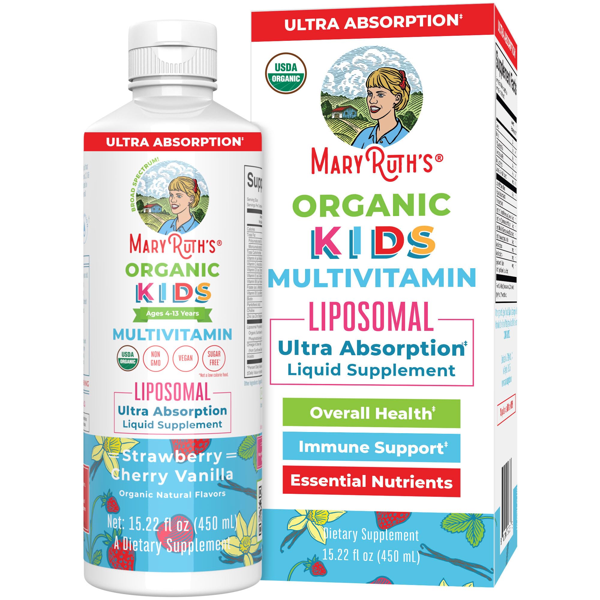 MARYRUTH'S Kids Multivitamin Liposomal 200g front view