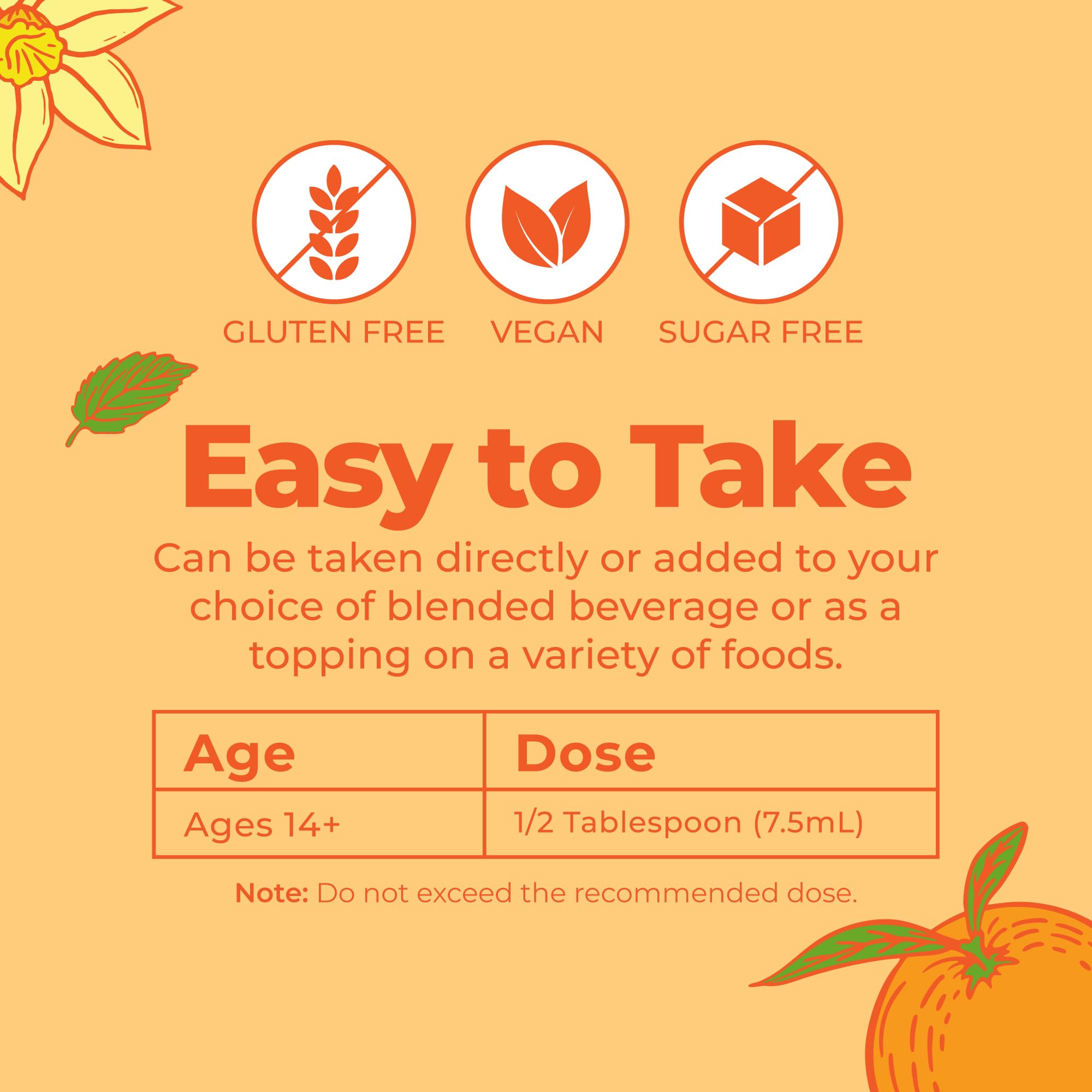 MARYRUTH'S Liposomal Vitamin C Liquid Supplement packaging details