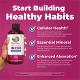 MARYRUTH'S Liquid Iron Supplement 490g packaging details