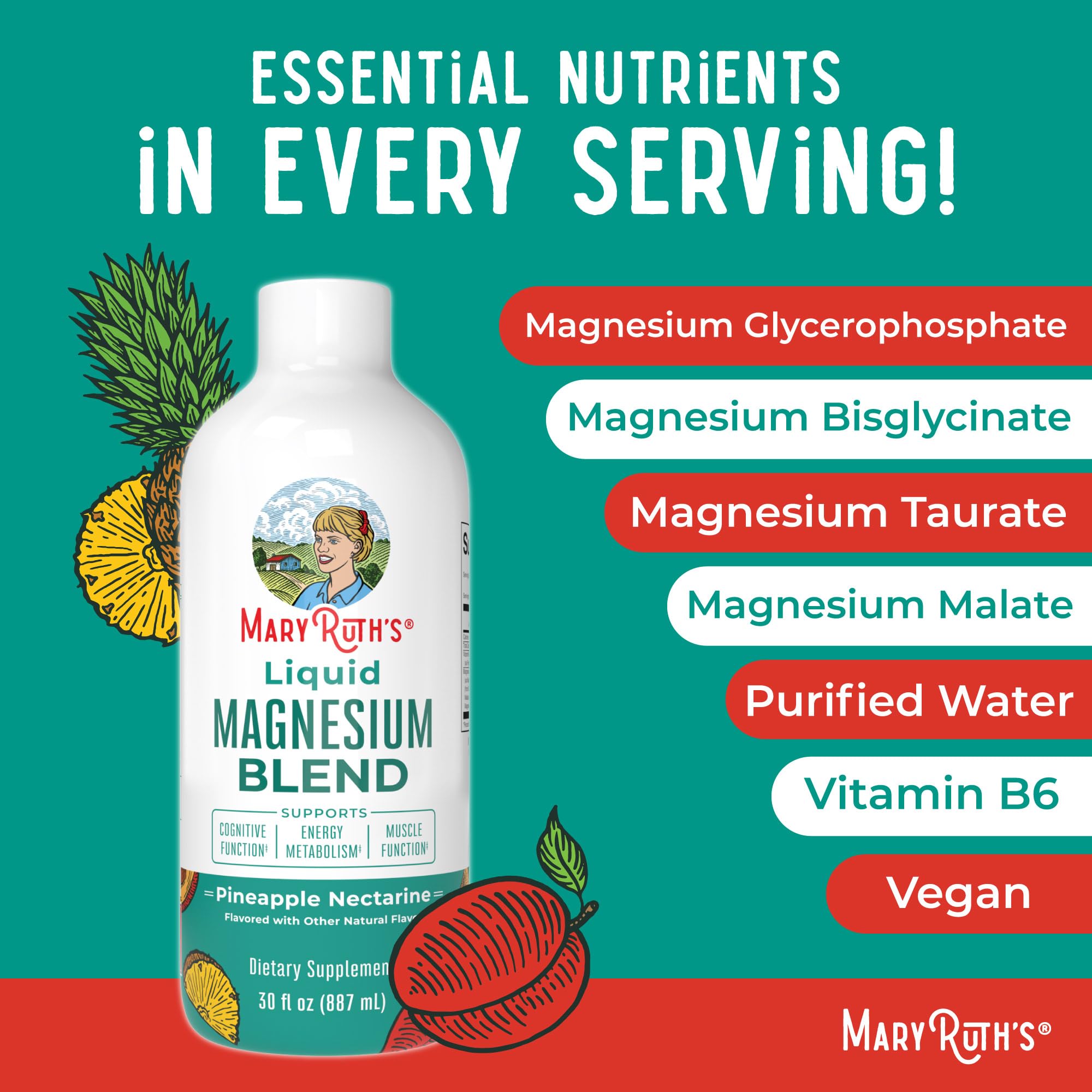 MARYRUTH'S Liquid Magnesium Complex 1089g usage instructions