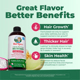 MARYRUTH'S Liquid Multivitamin + Hair Growth in peach mango flavour