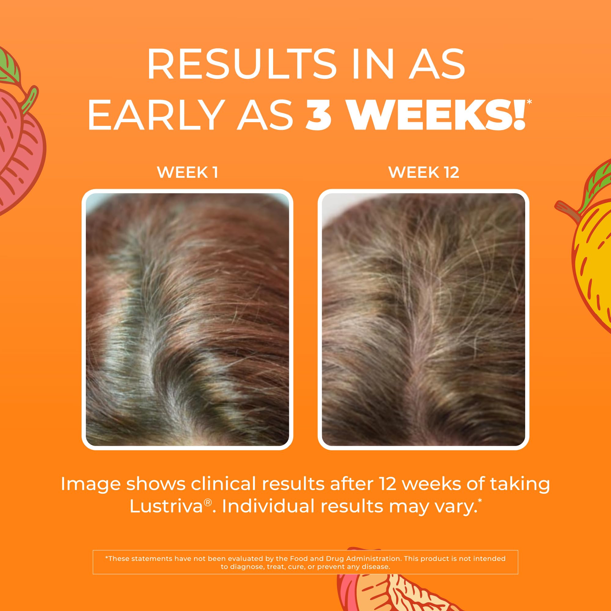 MARYRUTH'S Lustriva Hair Growth Multivitamin Gummies side view