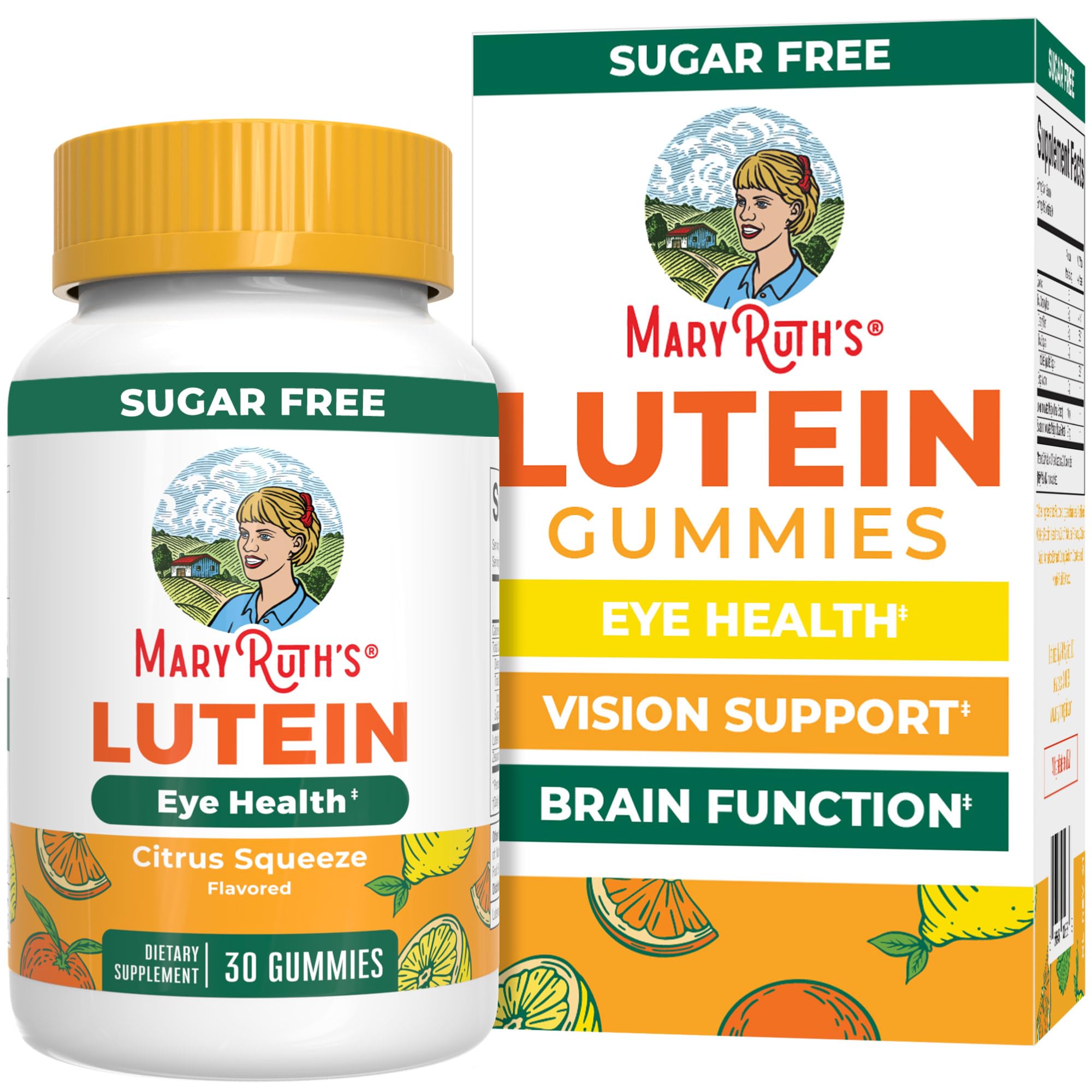 MARYRUTH'S Lutein Gummies with Zeaxanthin front view packaging