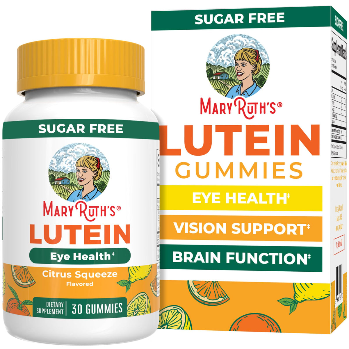 MARYRUTH'S Lutein Gummies with Zeaxanthin front view packaging