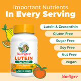 MARYRUTH'S Lutein Gummies with Zeaxanthin in a bowl