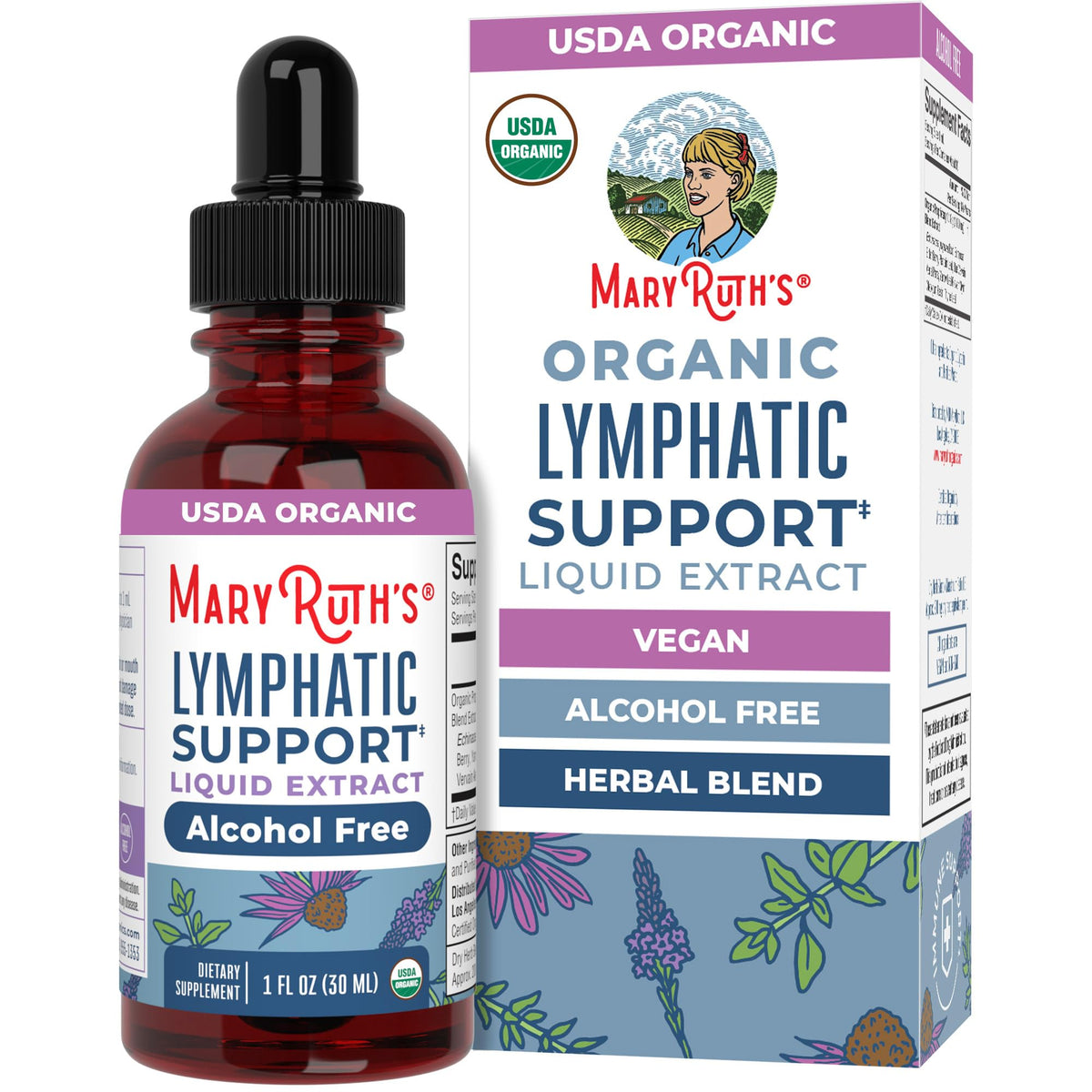 MARYRUTH'S Lymphatic Support Herbal Drops front view