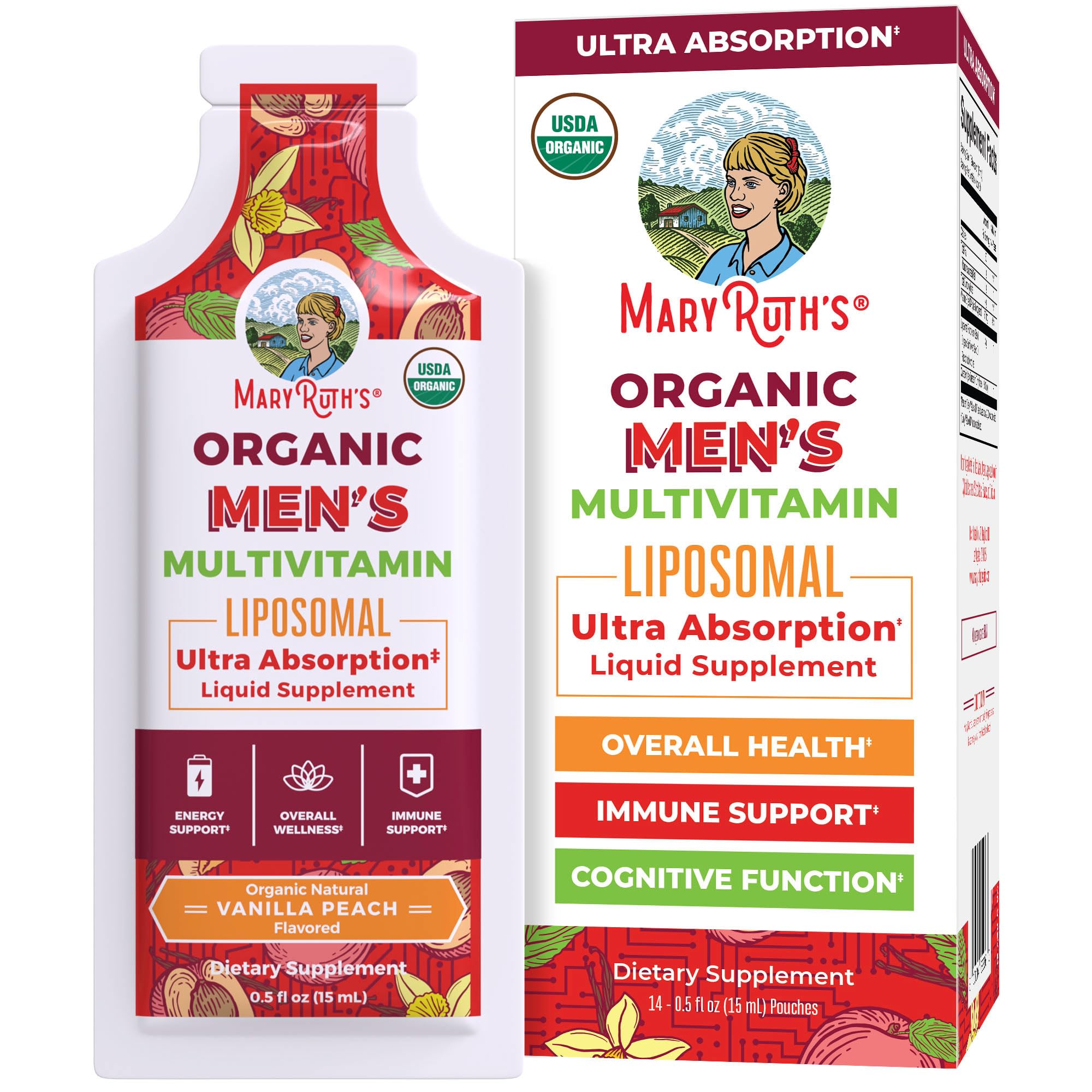 MARYRUTH'S Men's Multivitamin Liposomal 281g front view