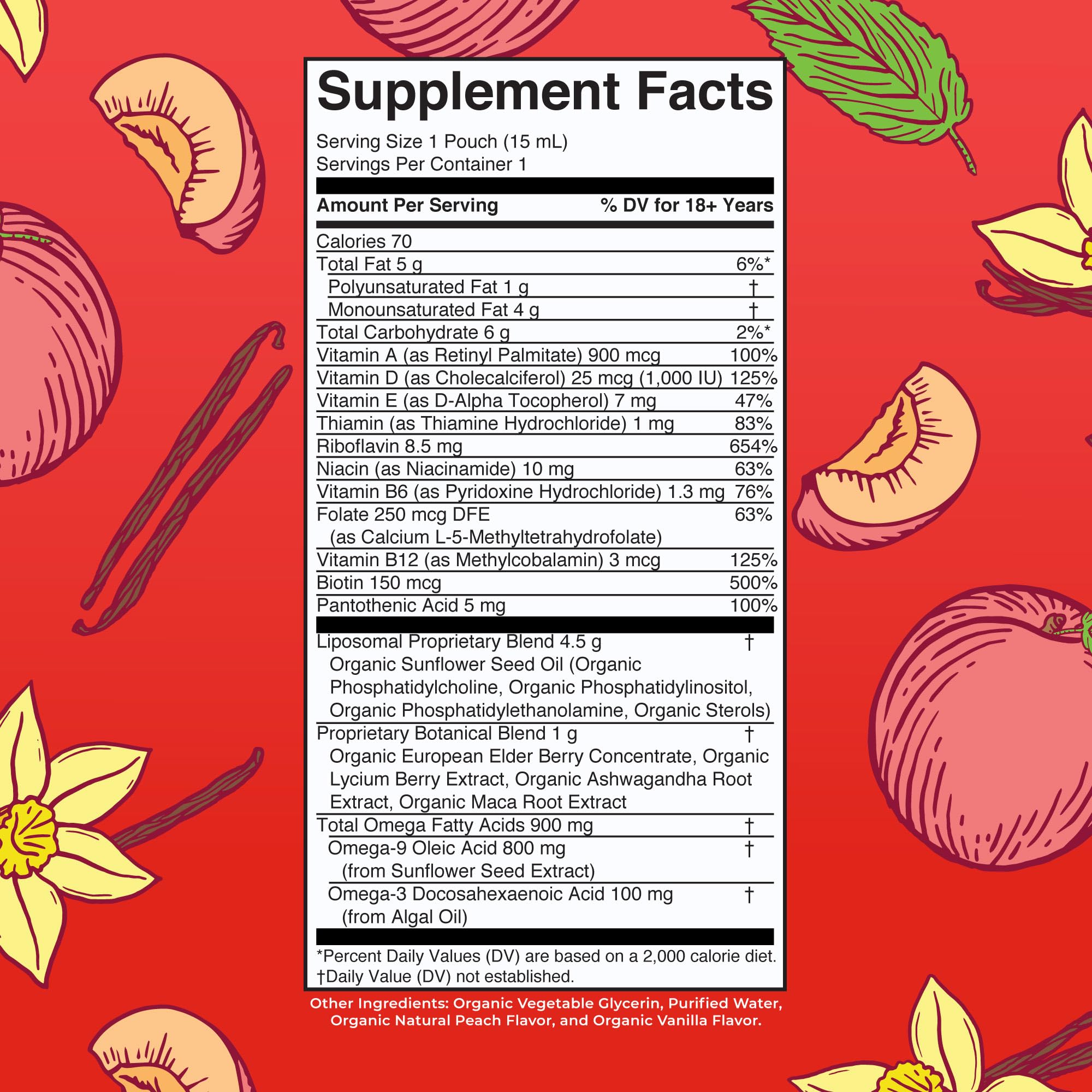 MARYRUTH'S Men's Multivitamin Liposomal 281g side view