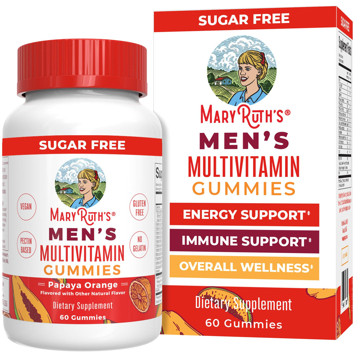 MARYRUTH'S Mens Multivitamin Gummies front view with packaging