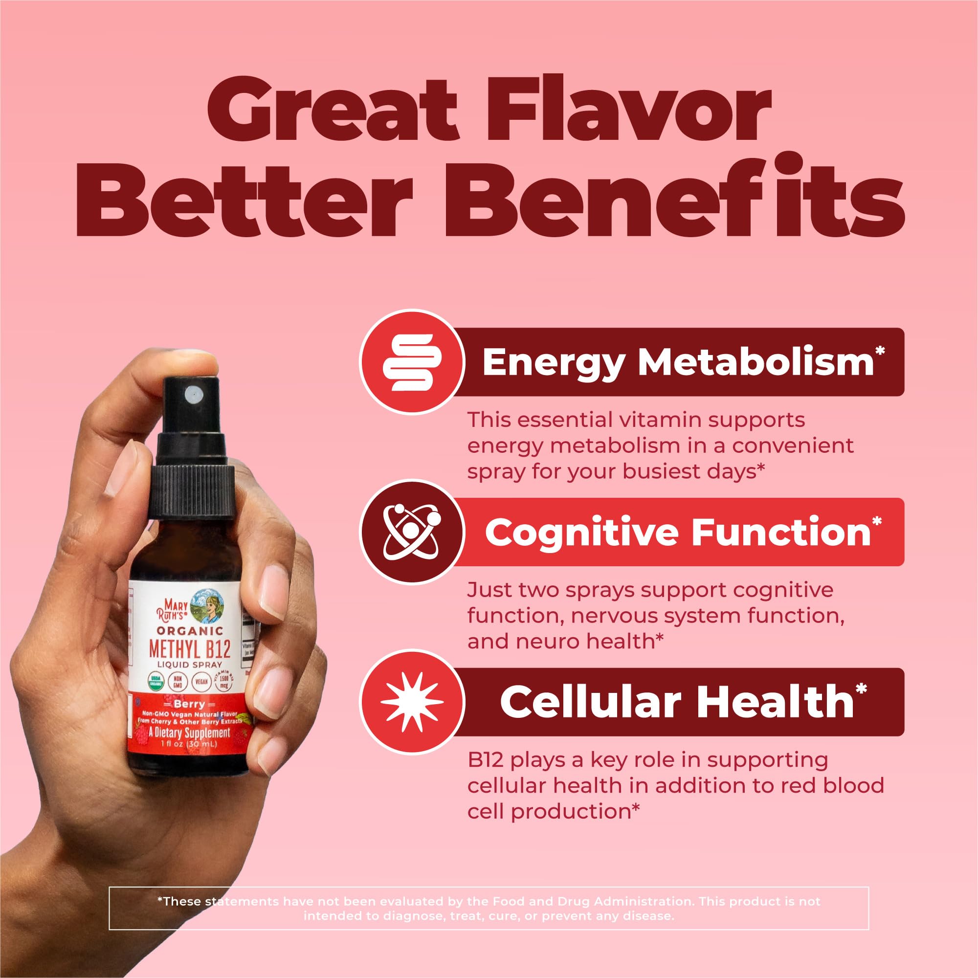 MARYRUTH'S Methyl B12 Spray in lifestyle setting