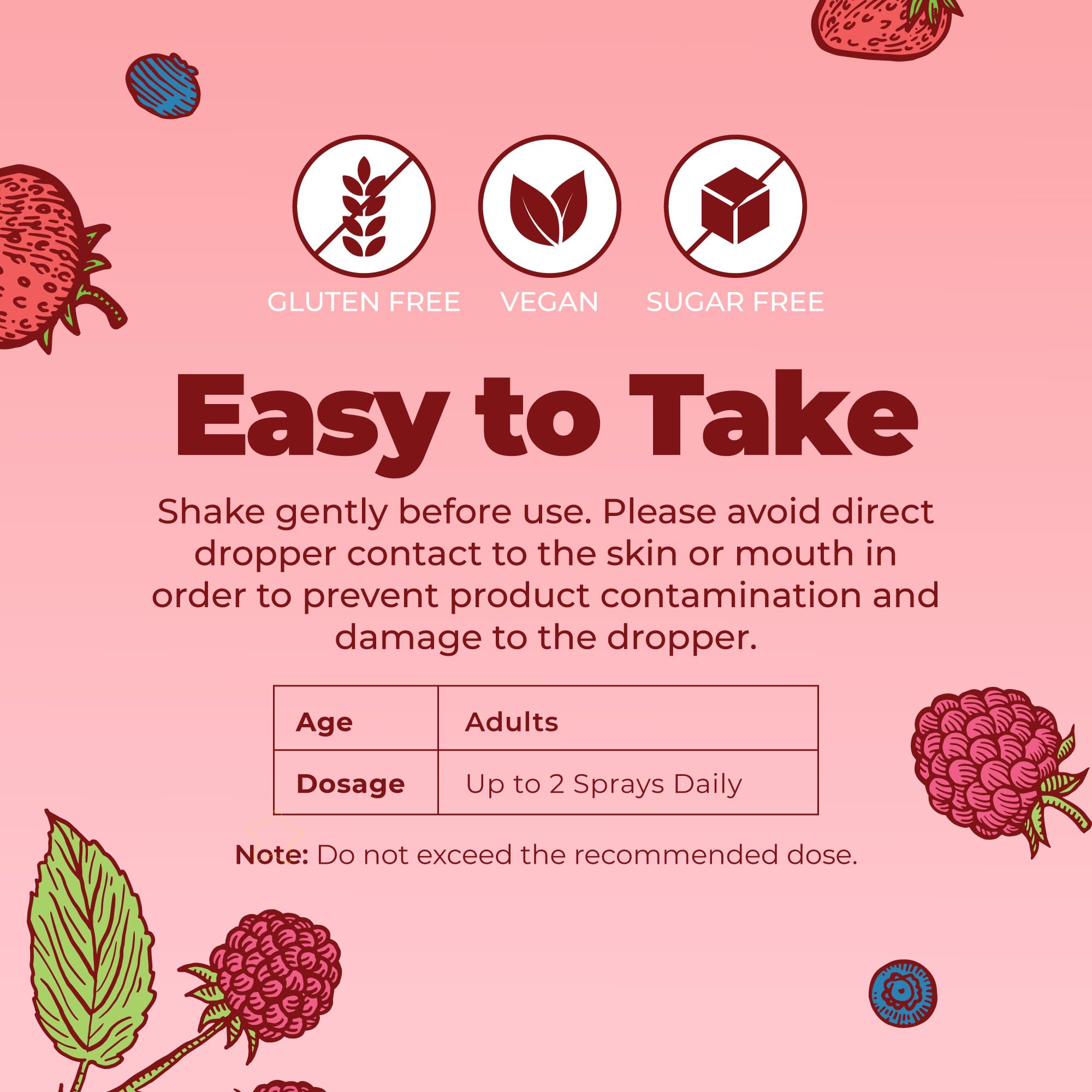 MARYRUTH'S Methyl B12 Spray with mixed berries