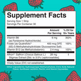 MARYRUTH'S Mood & Cognition Dissolving Strips strawberry flavour close-up