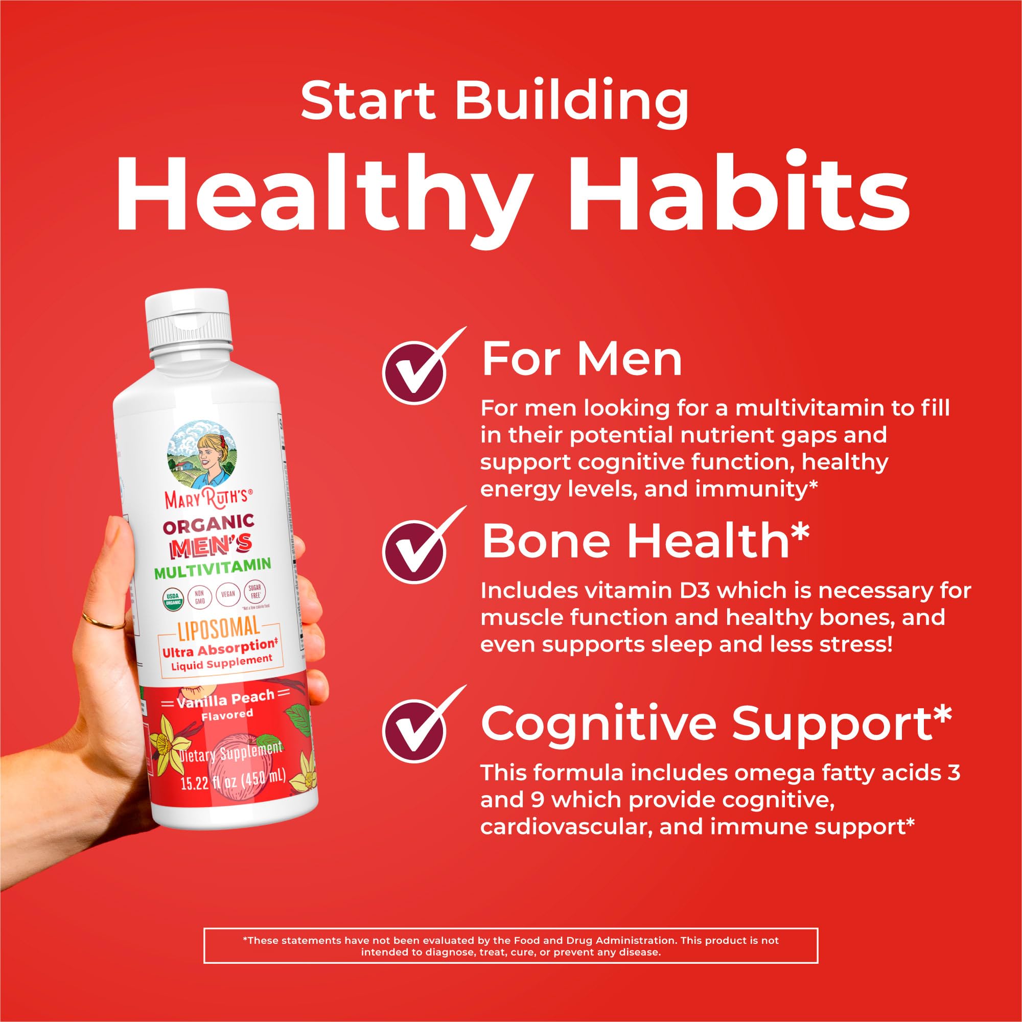 MARYRUTH'S Multivitamins 508g capsules on a table