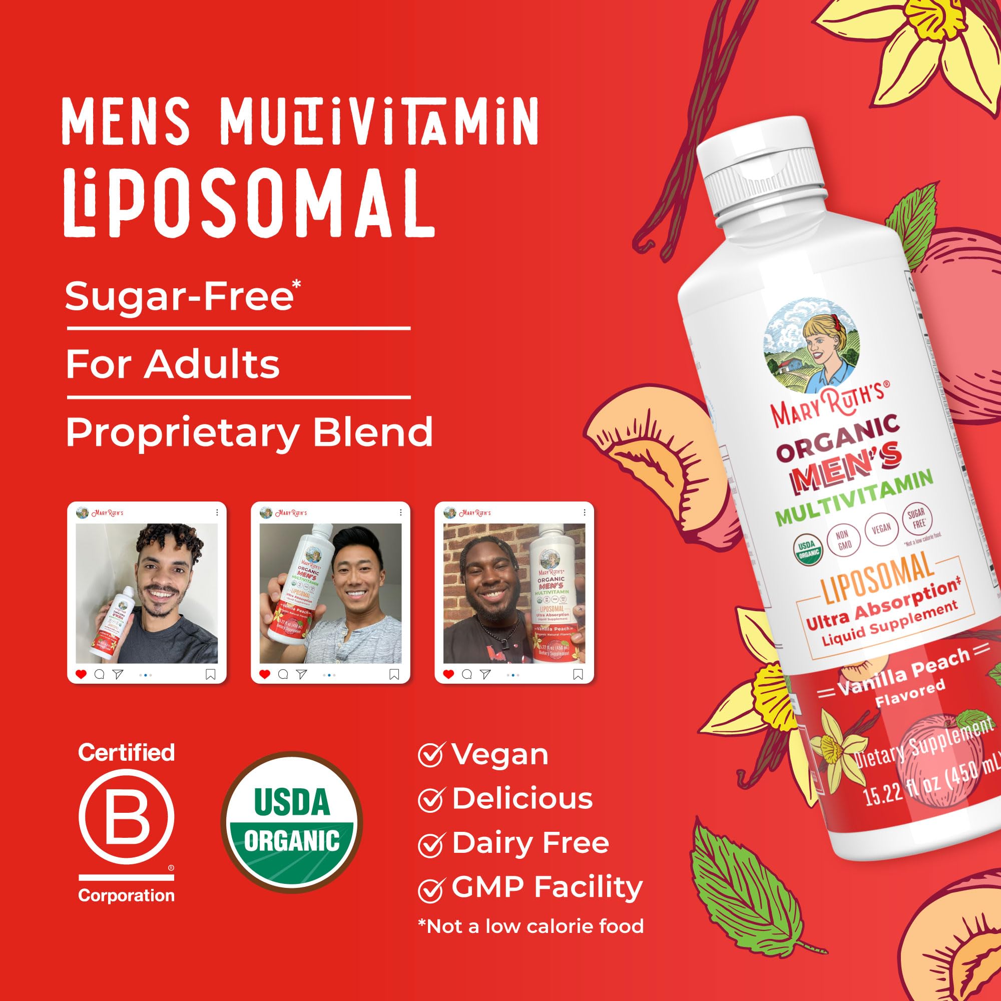 MARYRUTH'S Multivitamins 508g packaging details