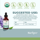 MARYRUTH'S Organic Adrenal & Focus Herbal Blend 30ml bottle with dropper